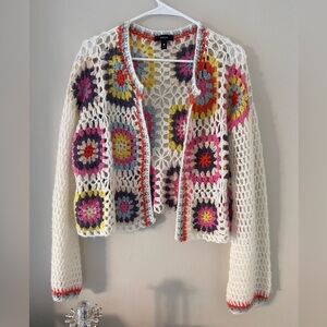 Bloomingdale’s floral knit sweater